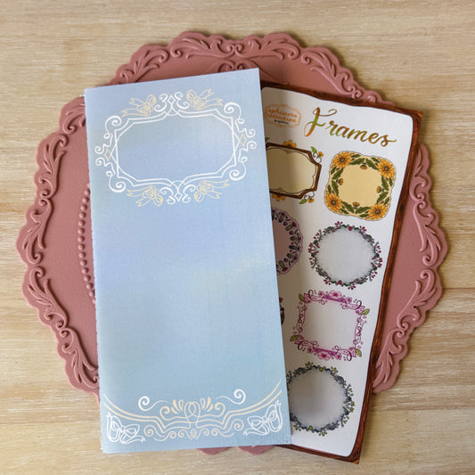 Sky Frame Sticker Release Book with Sticker Sheet
