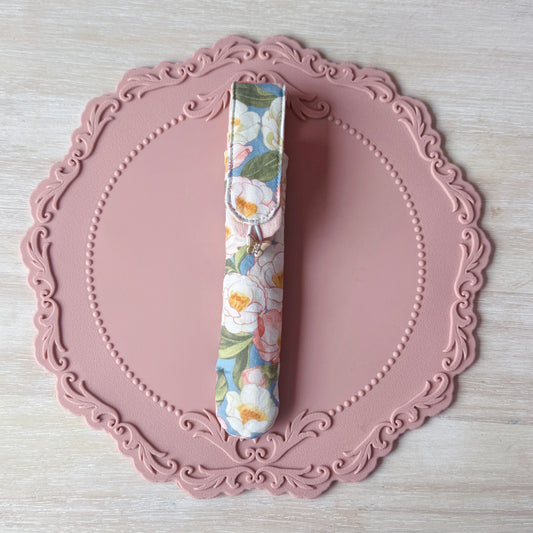 Handmade Single Slot Camellia Grove Pen Case