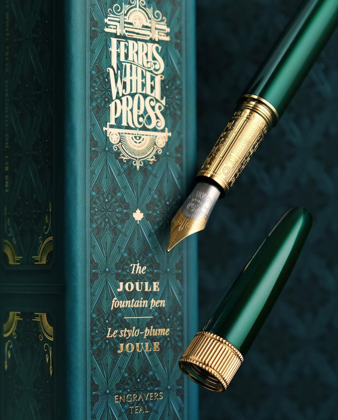 The Joule Fountain Pen - Engravers Teal