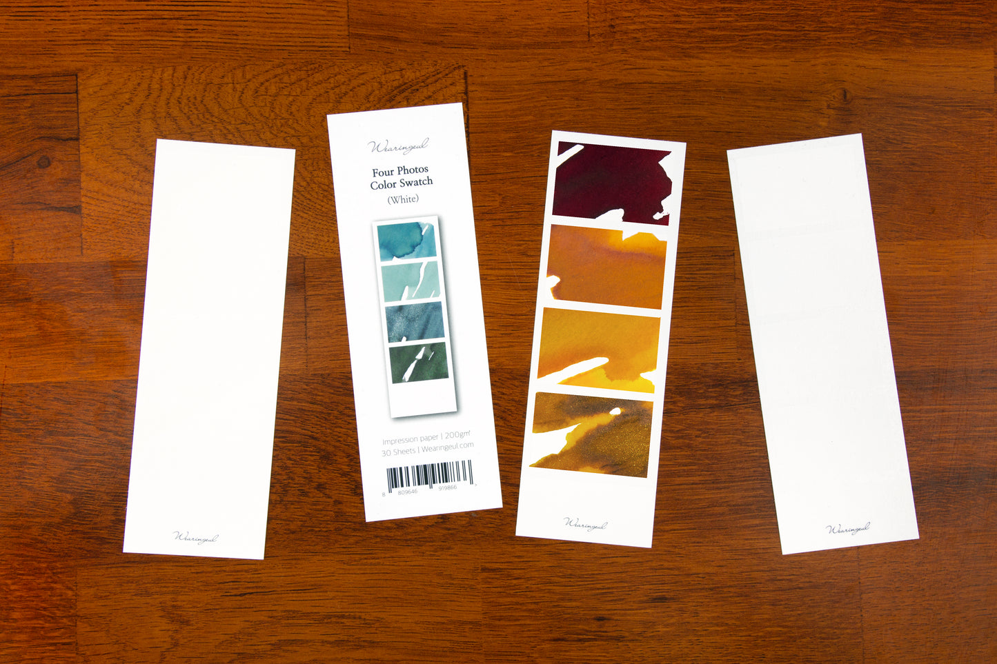 Four Photos Colour Swatch Sheets - White