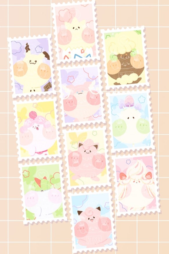 Chubbimon Stamp Washi Tape - Fairy Friends