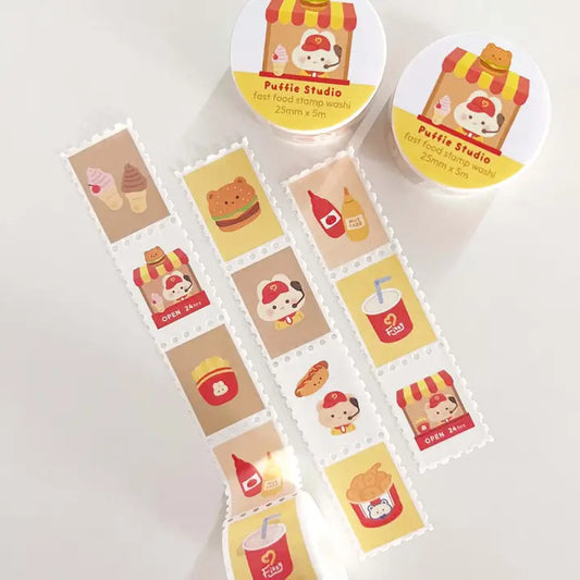 Fast Food Stamp Washi Tape