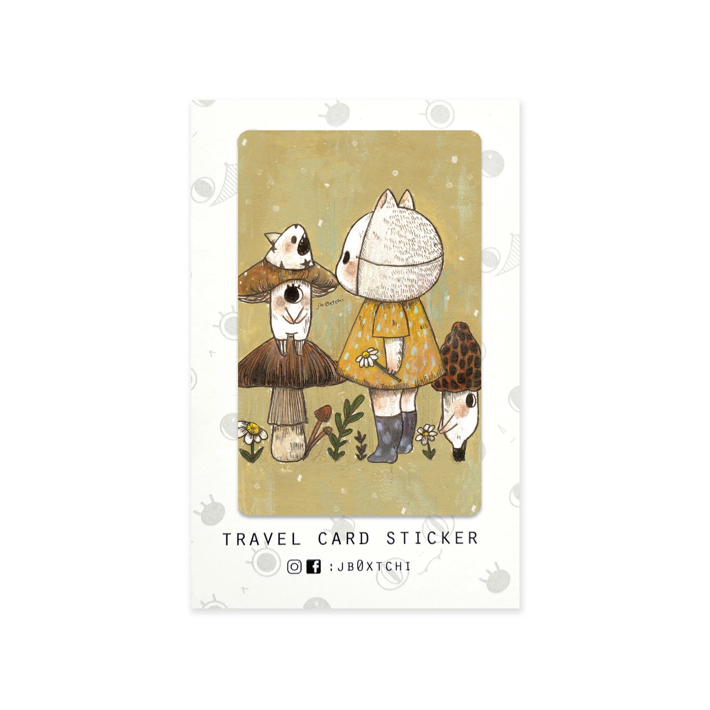 Feelings of Autumn Travel Card Sticker