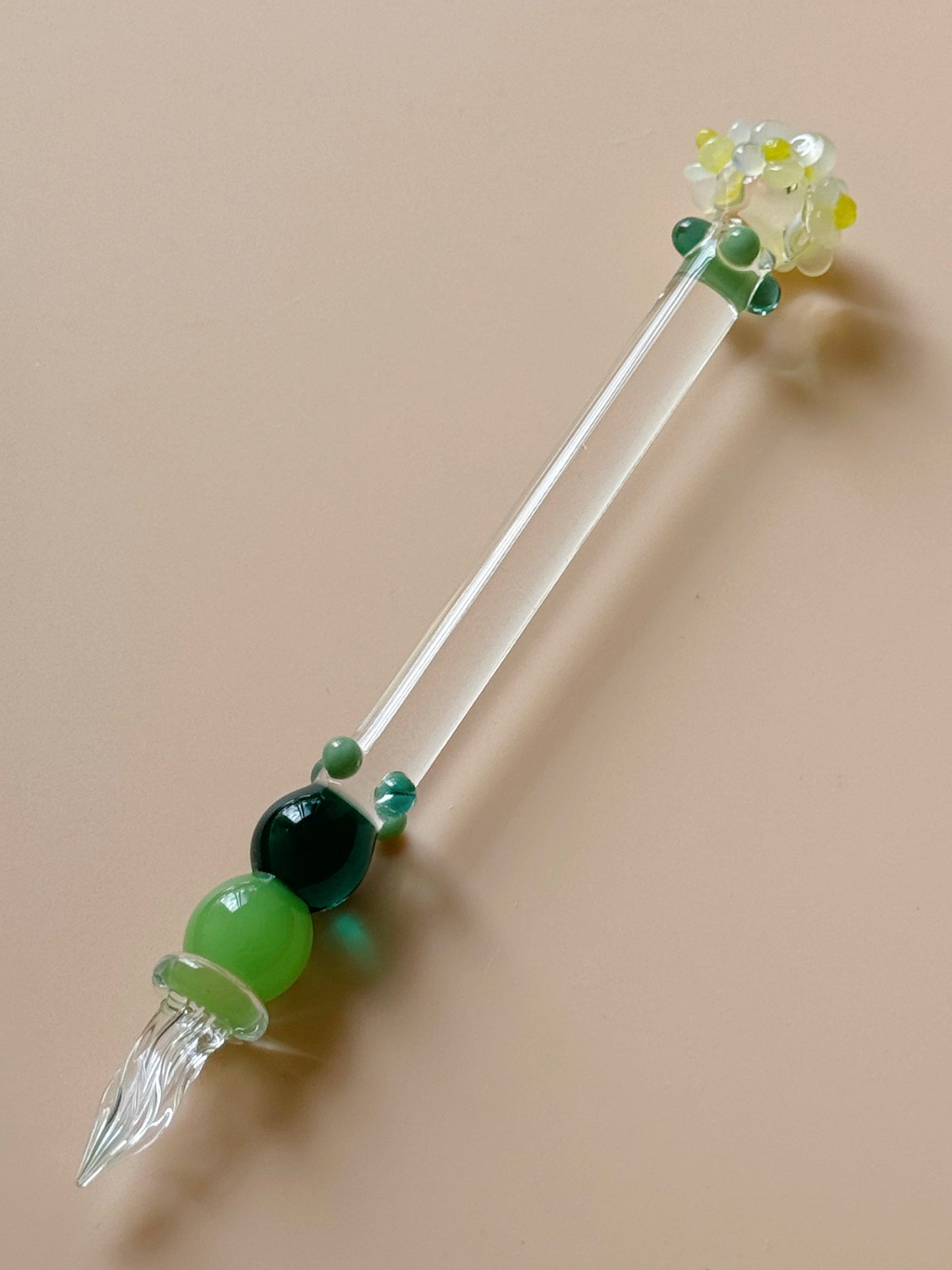 Flower Bouquet Glass Pen