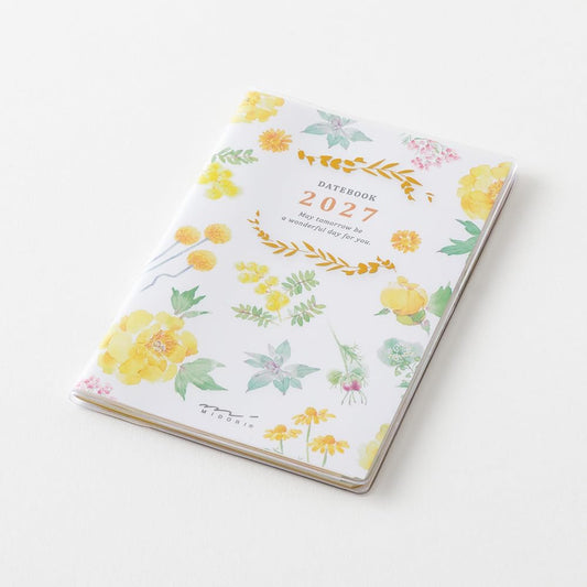 Midori Pocket Diary 2027 Mini - Flower