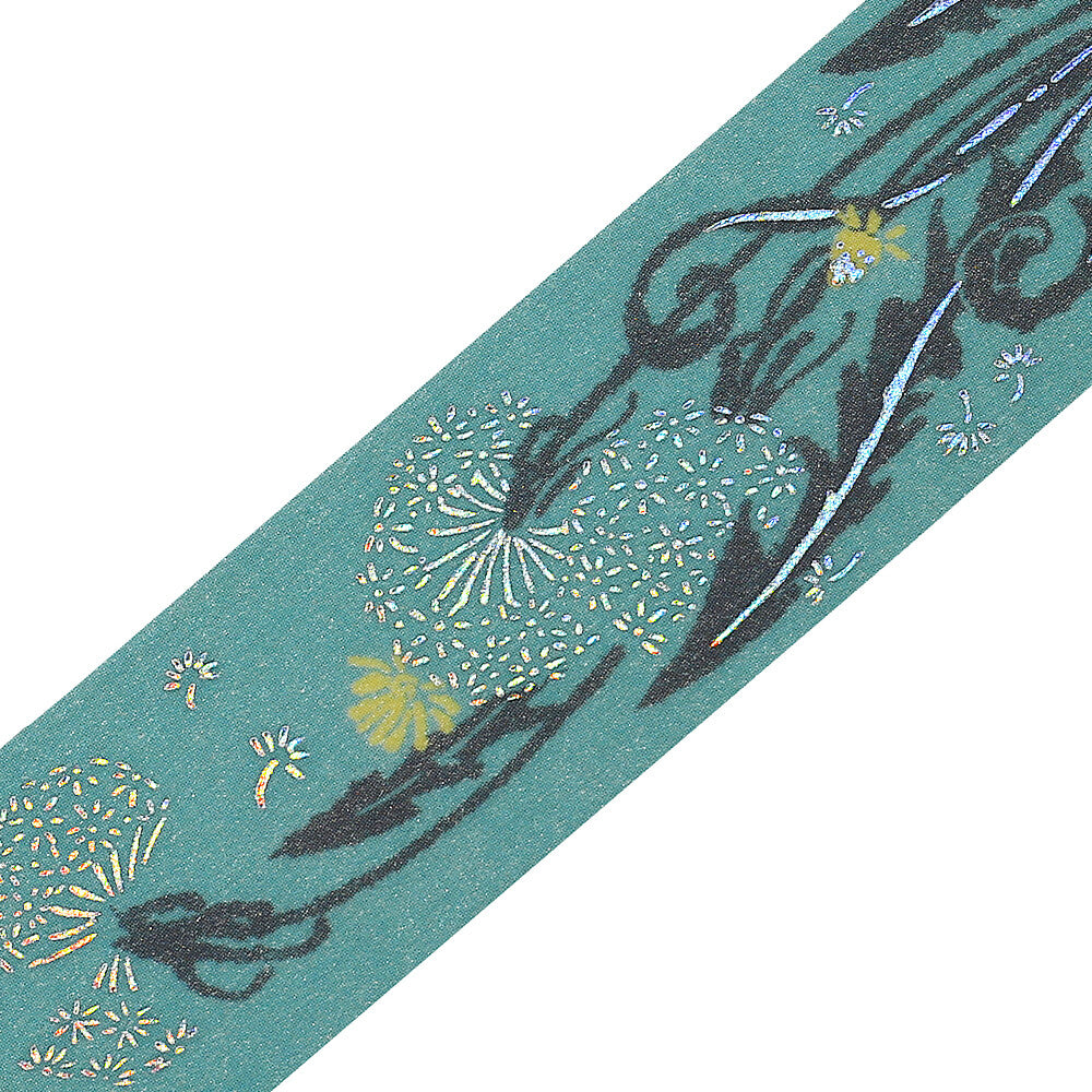 Flower Record Foil-stamped Washi Tape - Kusa