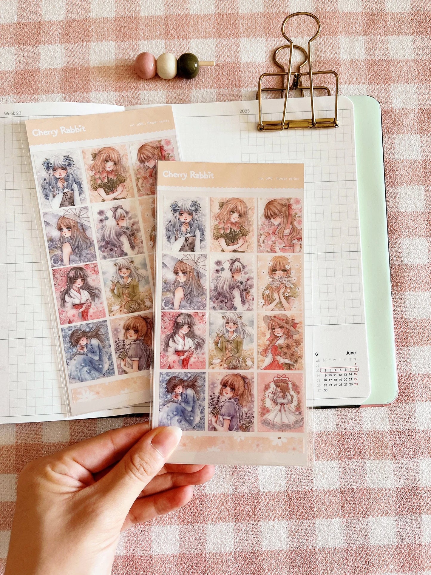 Flower Series: Stamp Sticker Sheet