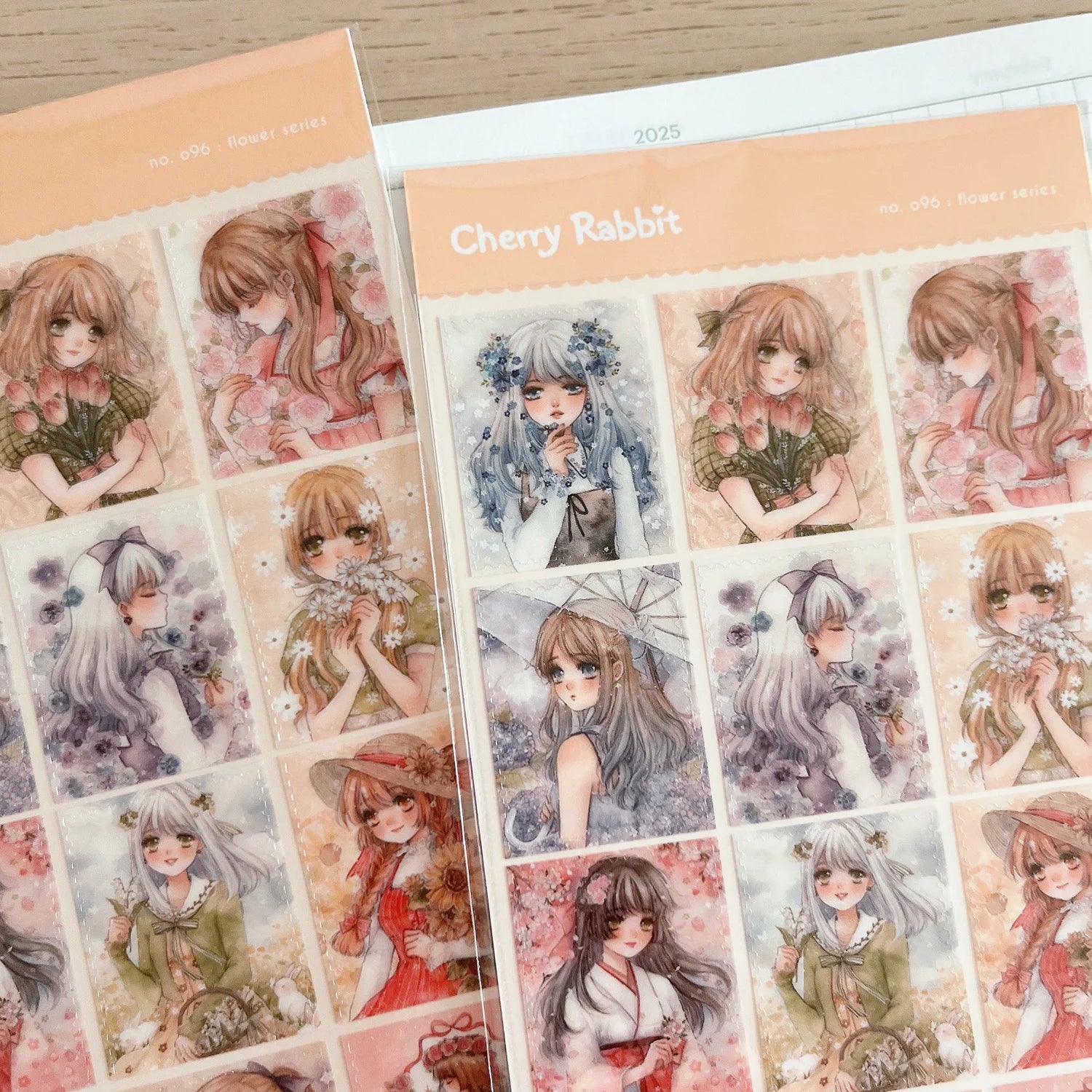 Flower Series: Stamp Sticker Sheet