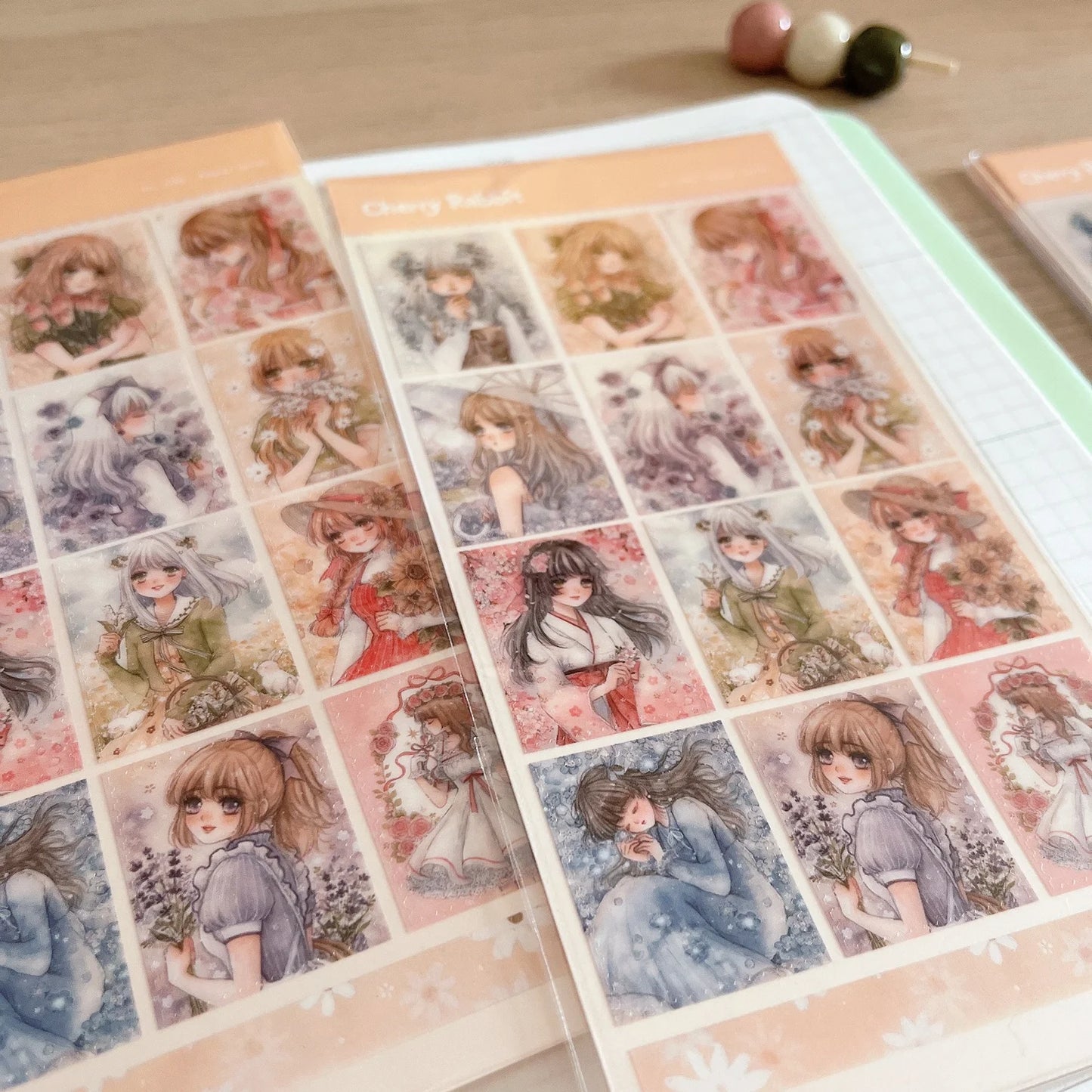 Flower Series: Stamp Sticker Sheet