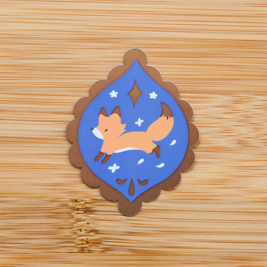 Foxy Pendant Vinyl Sticker (Holographic)