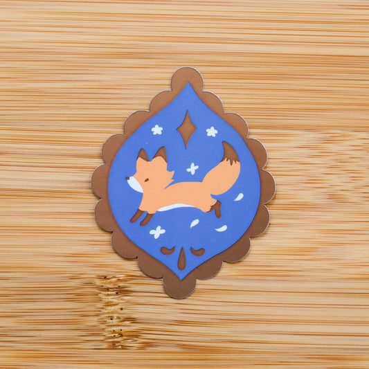 Foxy Pendant Vinyl Sticker (Holographic)