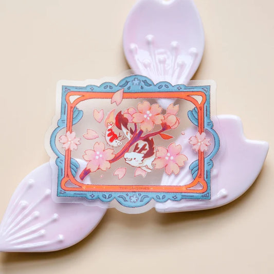 Friendship Blooms Vinyl Sticker (Transparent)