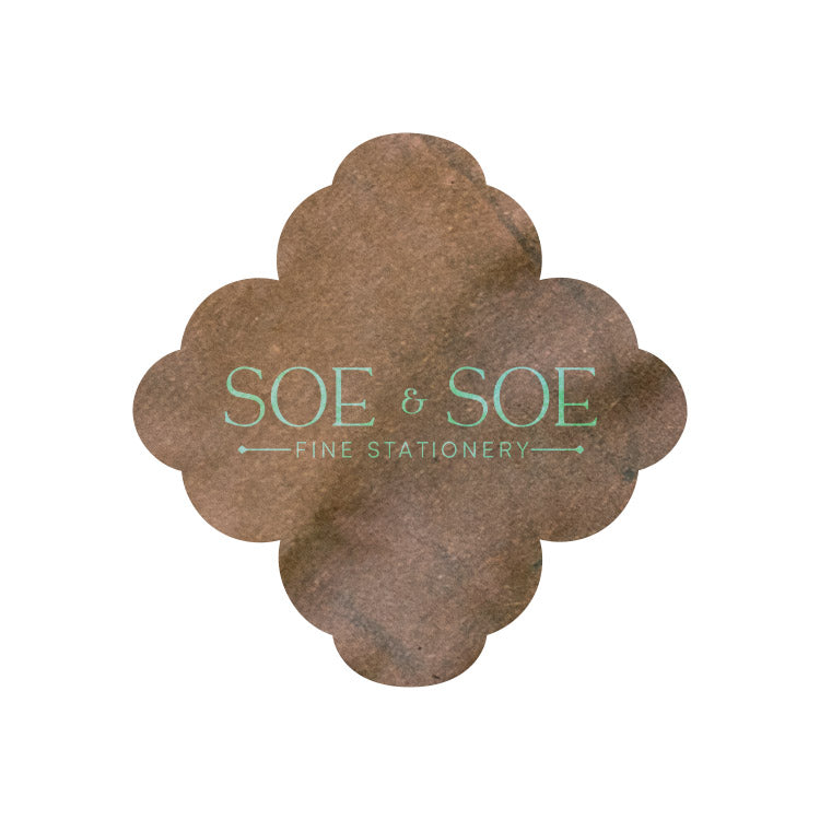Ink Swatch with Soe & Soe Fine Stationery Logo