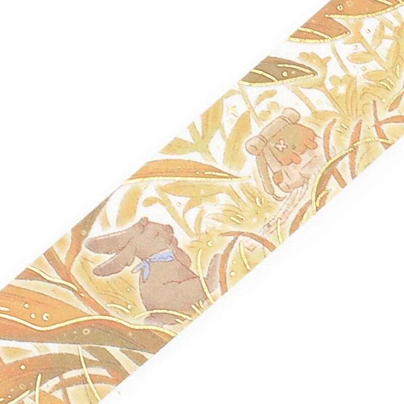 Fushigina Tabi Foil-stamped Washi Tape - Hide & Seek