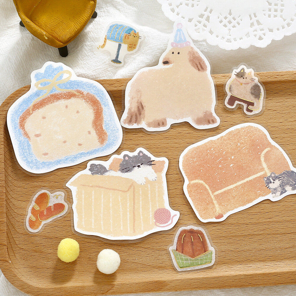 Fuwari Sketch Write-On Memo Stickers - Yellow