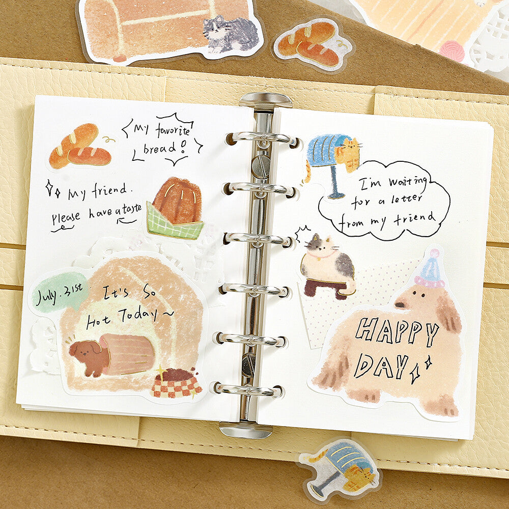 Fuwari Sketch Write-On Memo Stickers - Yellow