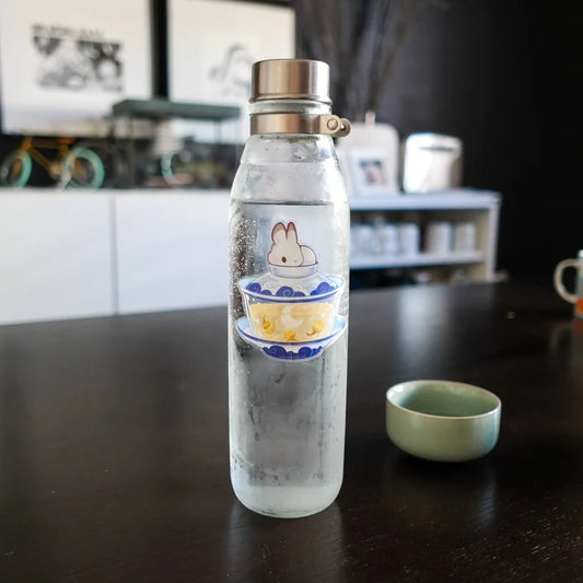 Gaiwan - Bunny Chamomile Tea Vinyl Sticker (Transparent)