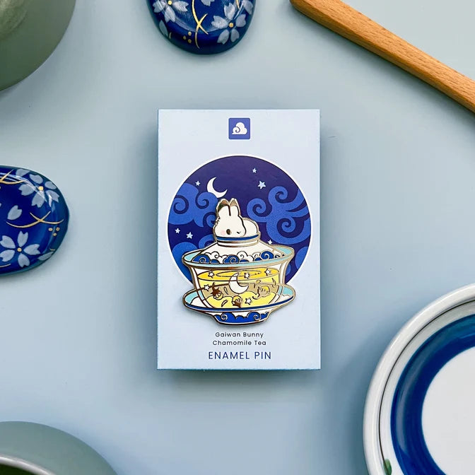 Gaiwan Bunny Enamel Pin