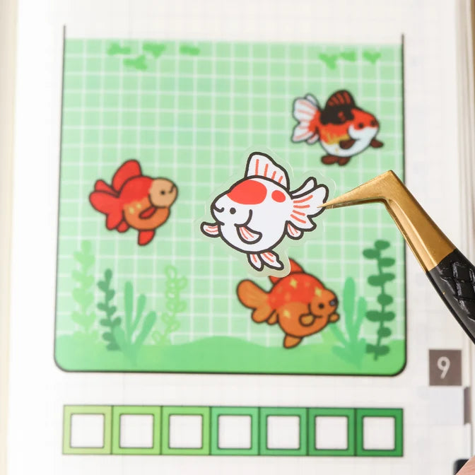 Goldfish Tracker Clear Sticker Sheet