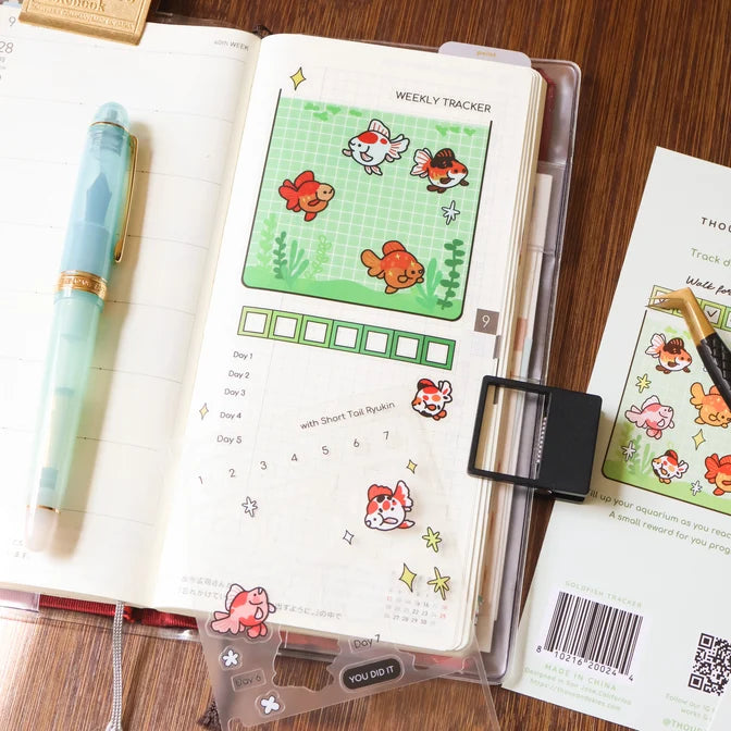 Goldfish Tracker Clear Sticker Sheet