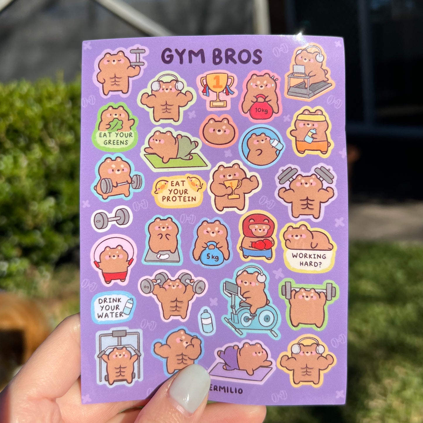 Gym Bros Sticker Sheet