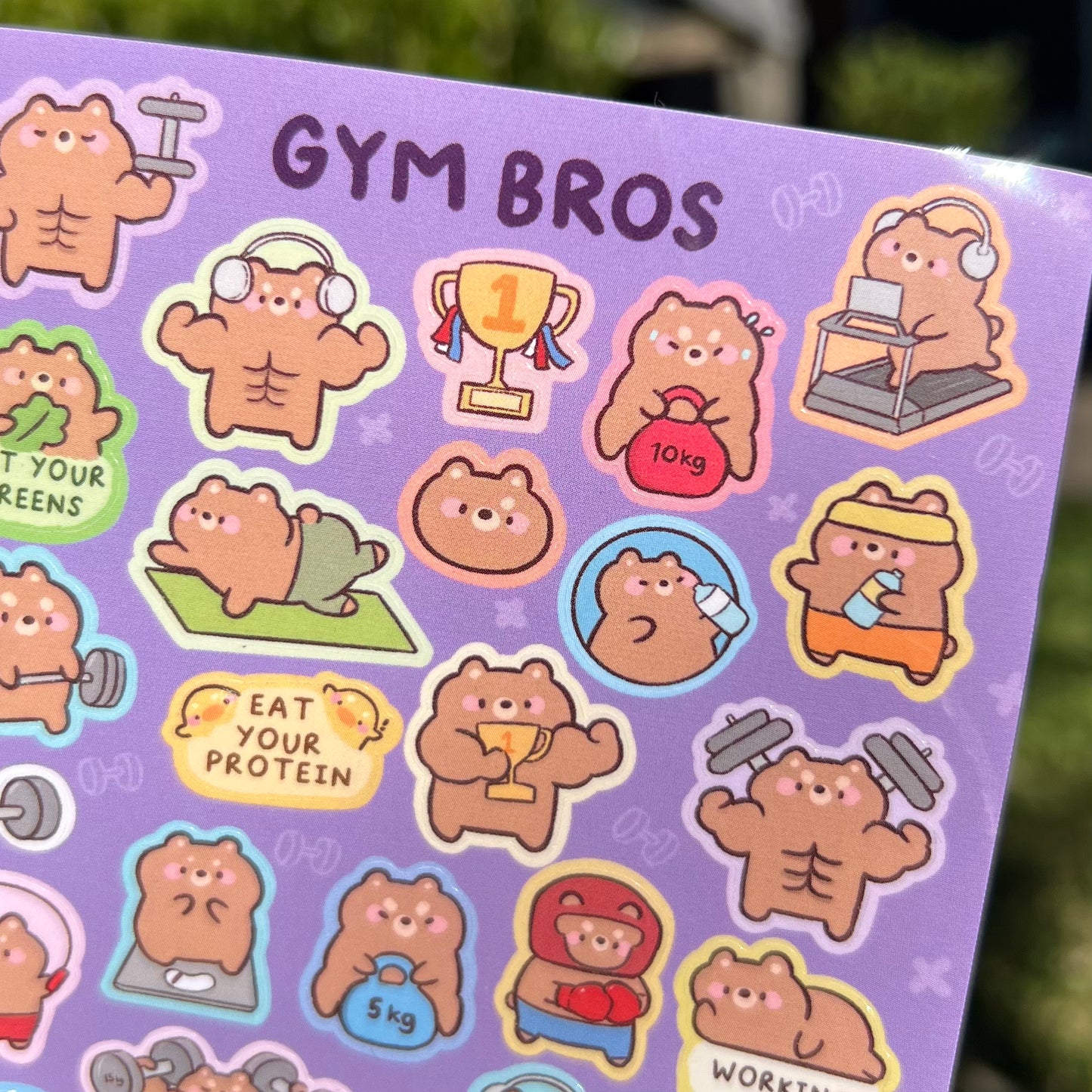 Gym Bros Sticker Sheet