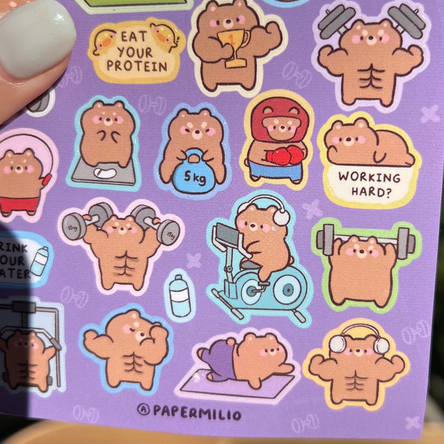 Gym Bros Sticker Sheet