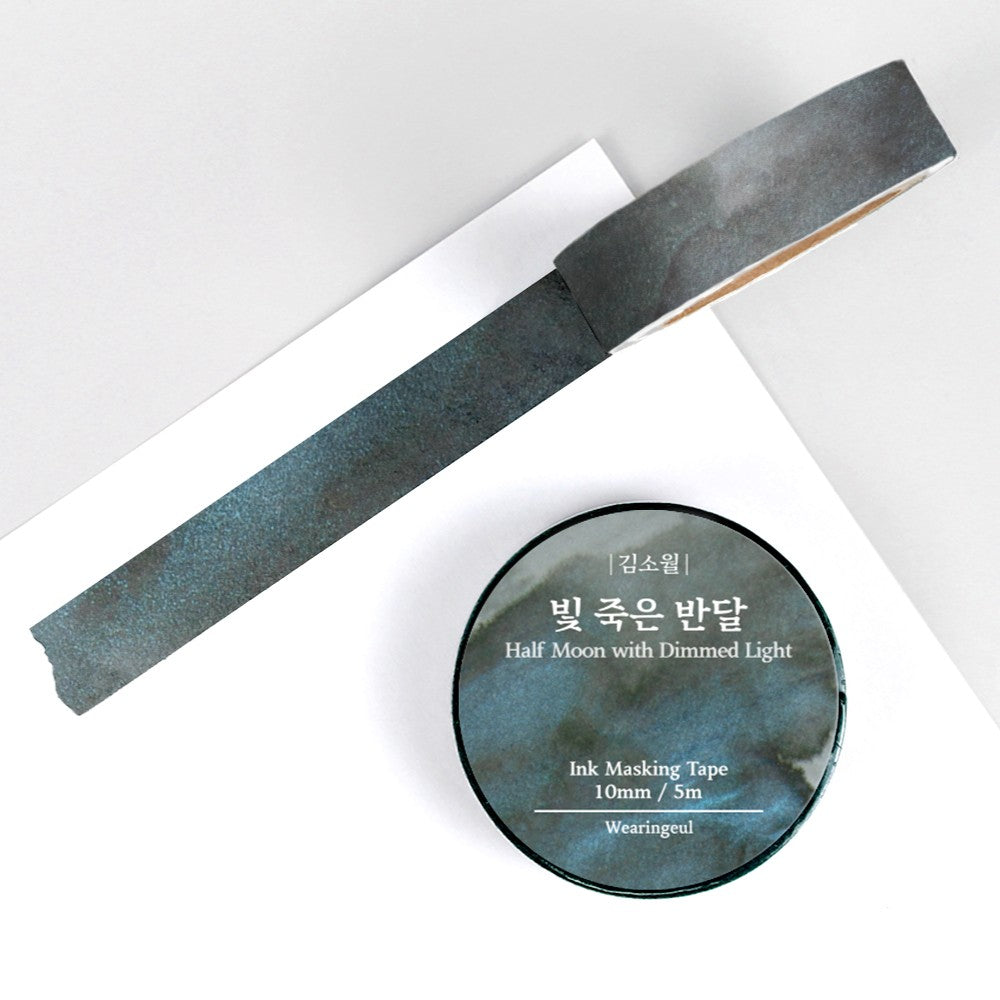 Ink Masking Tape - Half Moon with Dimmed Light