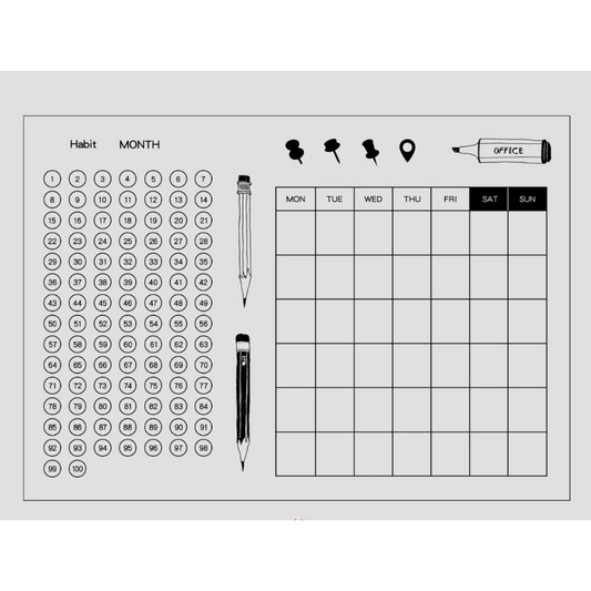 Habit Tracker Clear Stamp