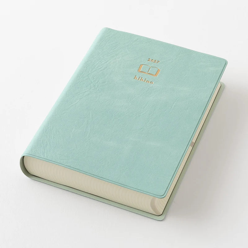 2027 Hibino Diary A6 - Blue Green