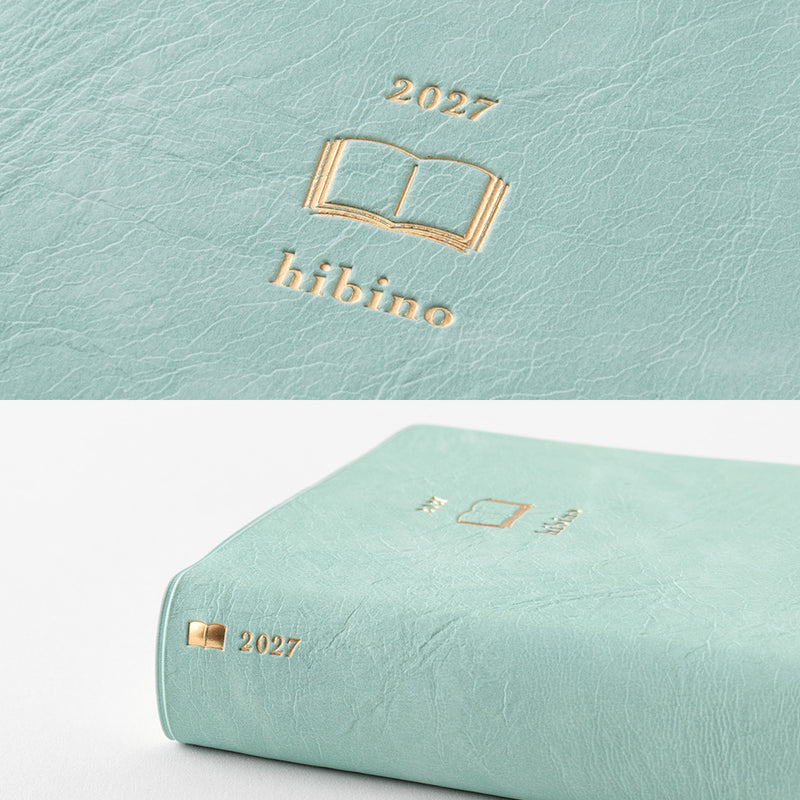 2027 Hibino Diary A6 - Blue Green