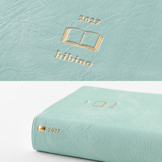 2027 Hibino Diary A6 - Blue Green