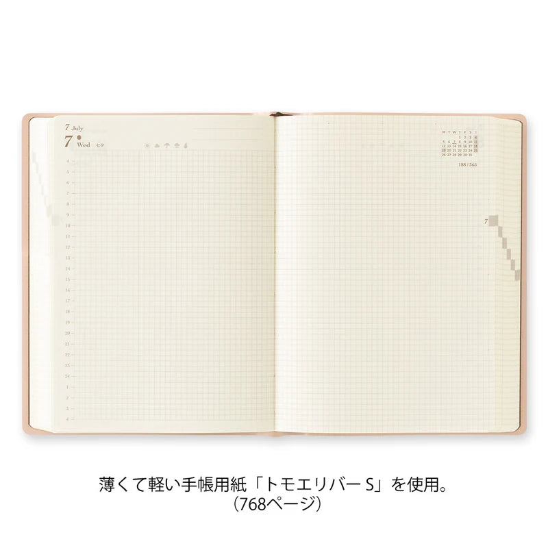 2027 Hibino Diary A6 - Pink