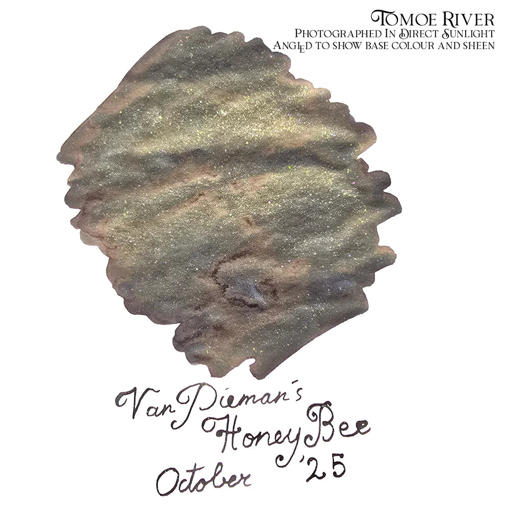 Honey Bee Ink Swatch on Tomoe River Paper