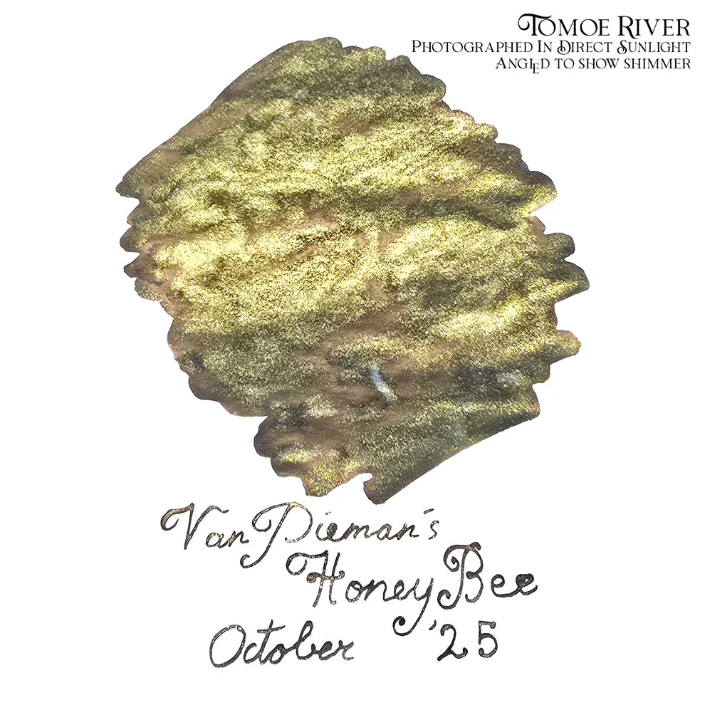 Honey Bee Ink Swatch on Tomoe River Paper
