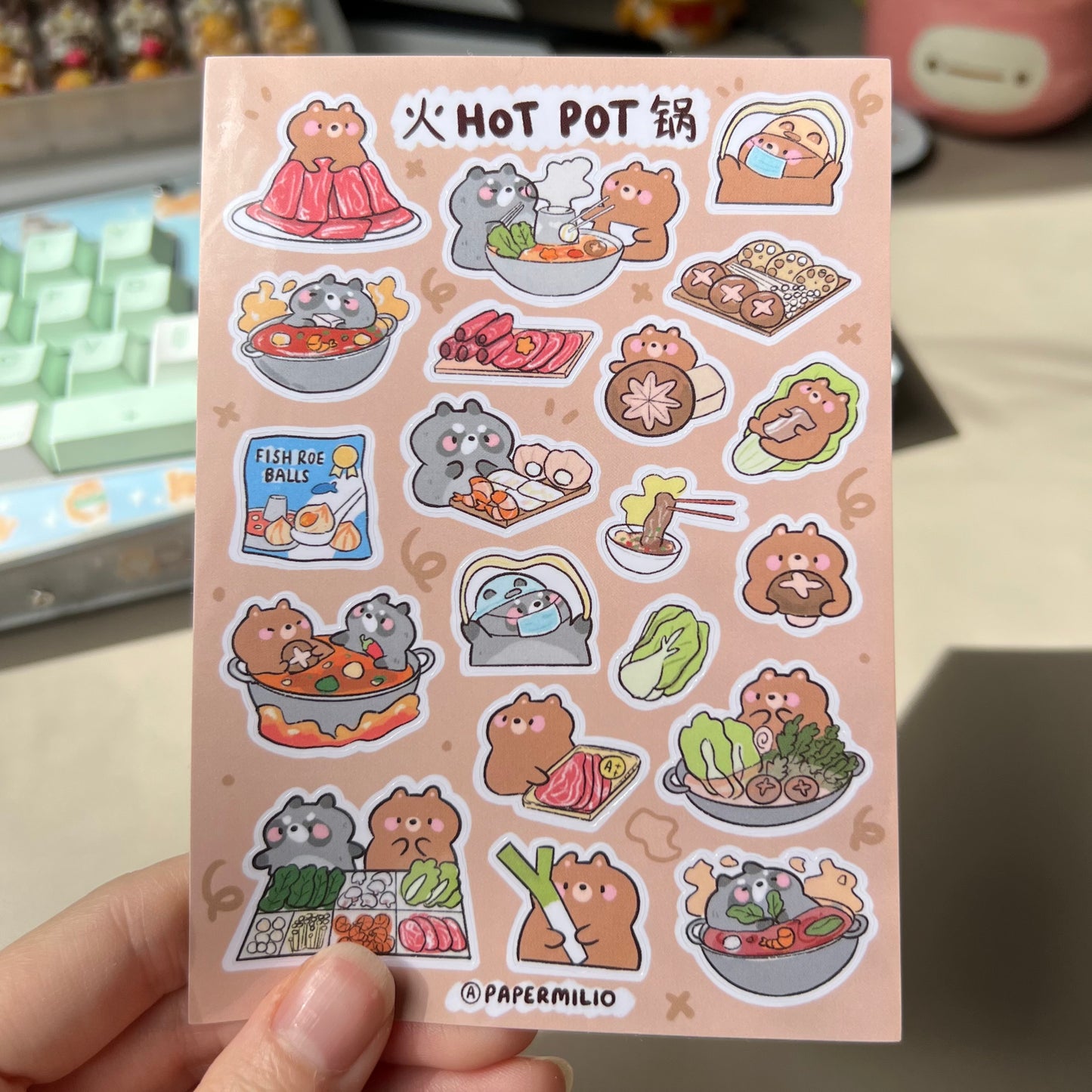 Hot Pot Sticker Sheet