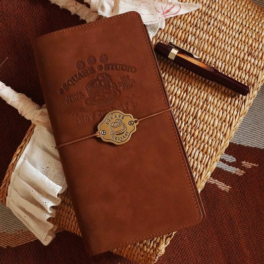 Dessert Leather Regular Notebook Cover - Hot Chocolate