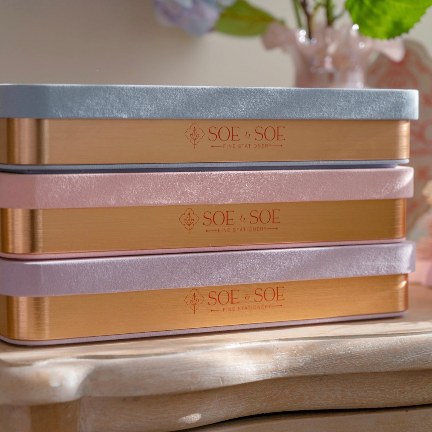 Fountain Pen Tray - Purple Hydrangea