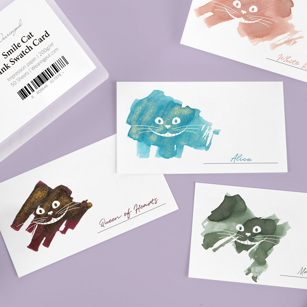 Smile Cat Ink Swatch Cards