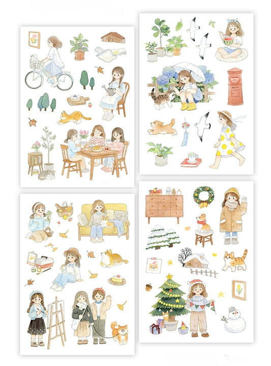 Four Seasons Sticker Set