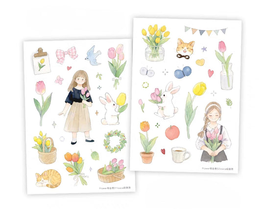 Tulips & Me Sticker Set