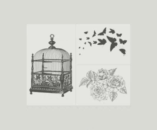 Enchanted Secret Garden Wooden Stamp