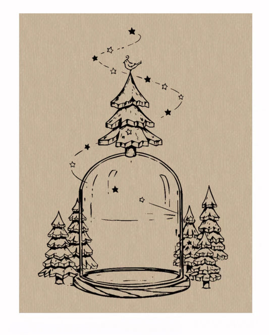 Christmas Globe Stamp