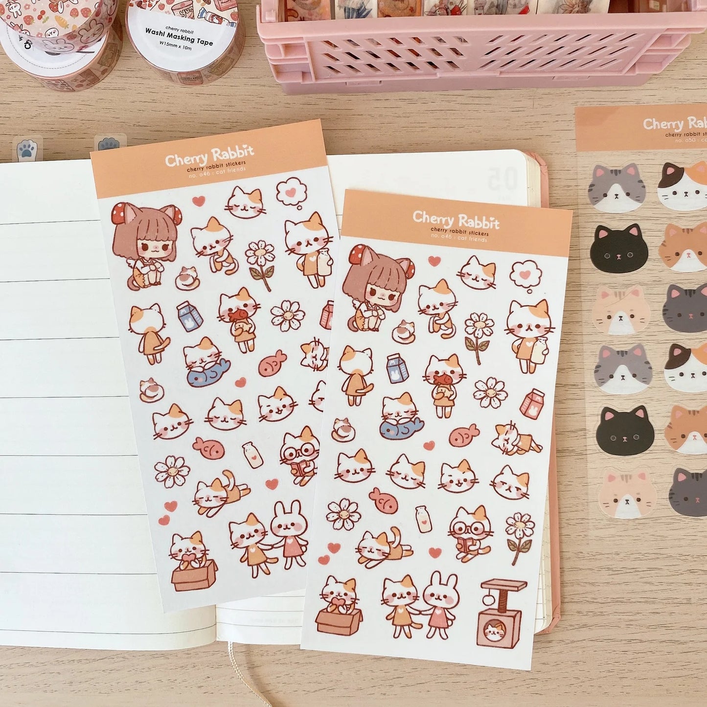 Cat Friends Sticker Sheet