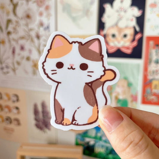 Calico Cat Vinyl Sticker