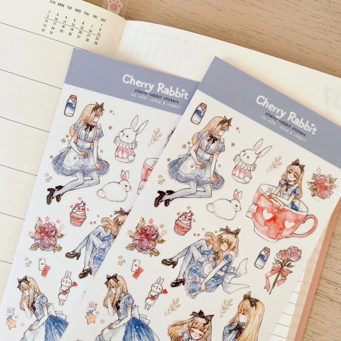 Alice & Rabbit Sticker Sheet