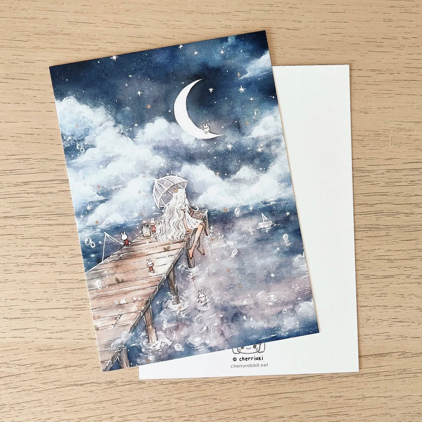 Starry Night Collection - In the Clouds Postcard