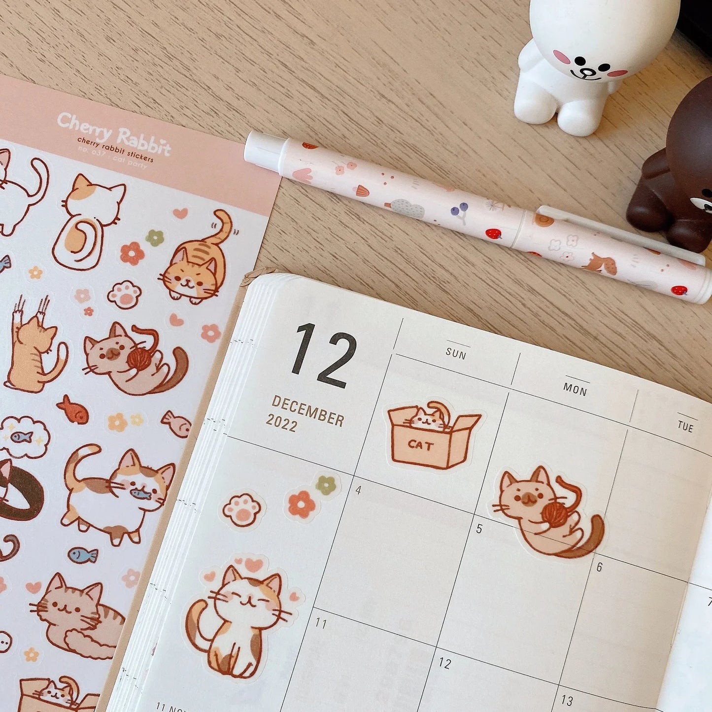Cat Party Sticker Sheet
