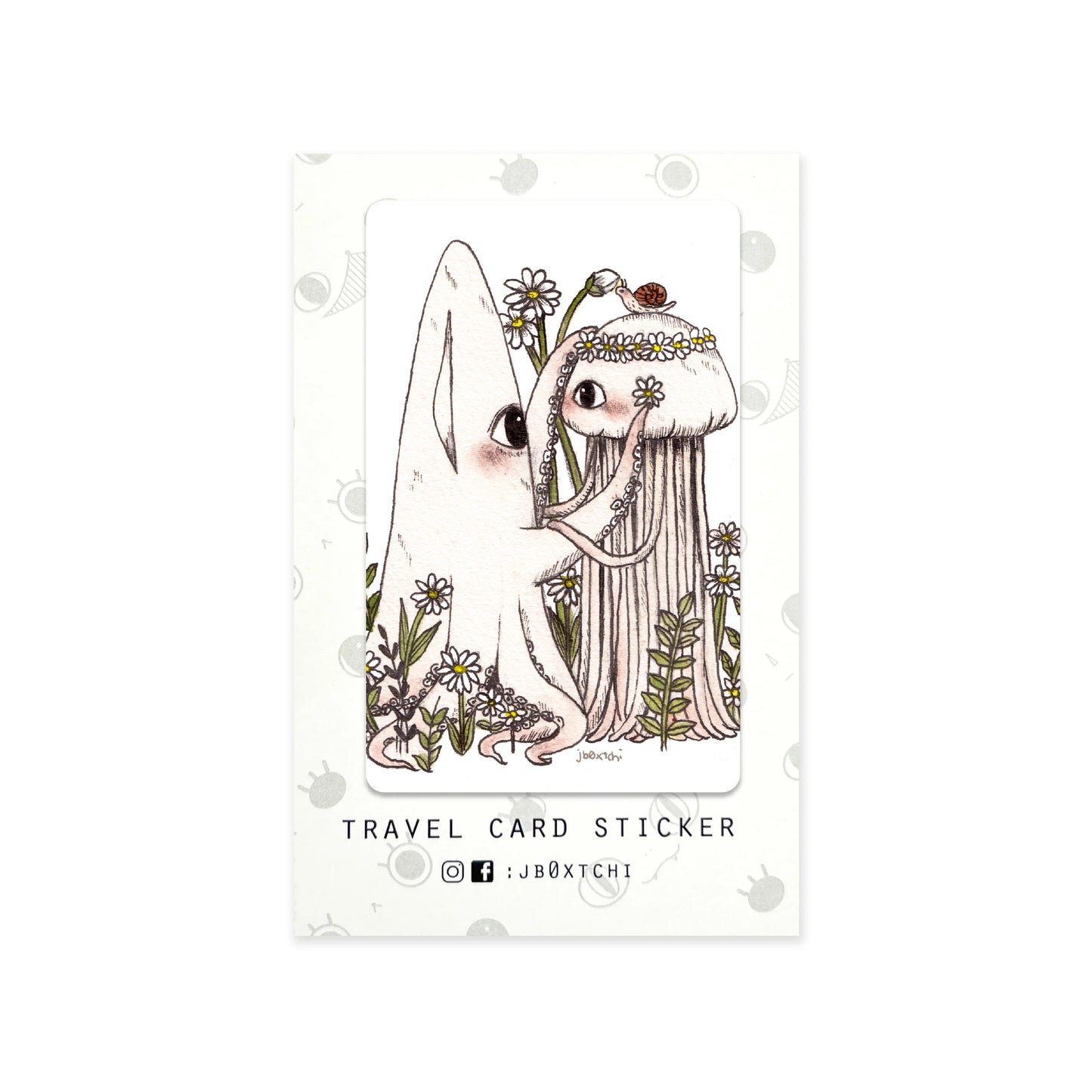 In Love Travel Card Sticker