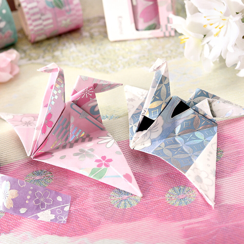 Japanese Kimono Washi Tape Set - Cherry Blossoms